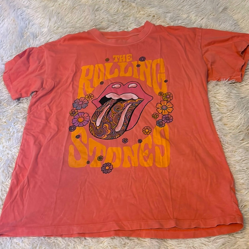 Oversized American eagle Rolling Stones band t, size small/x small